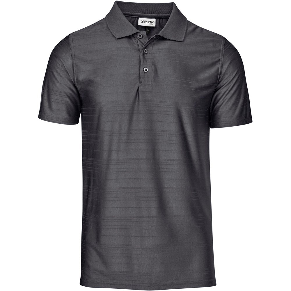 Mens Milan Golf Shirt in Grey — Print Fast Express