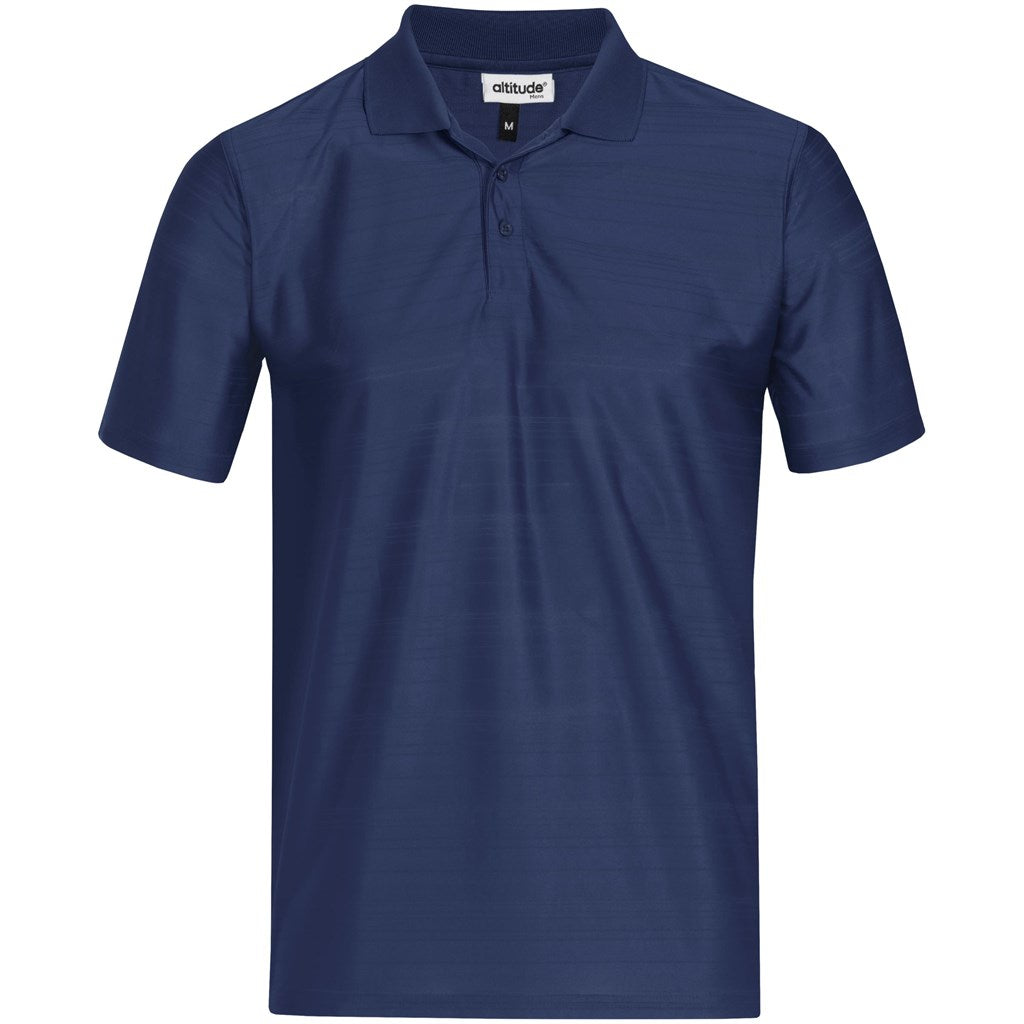 Mens Milan Golf Shirt in Navy — Print Fast Express