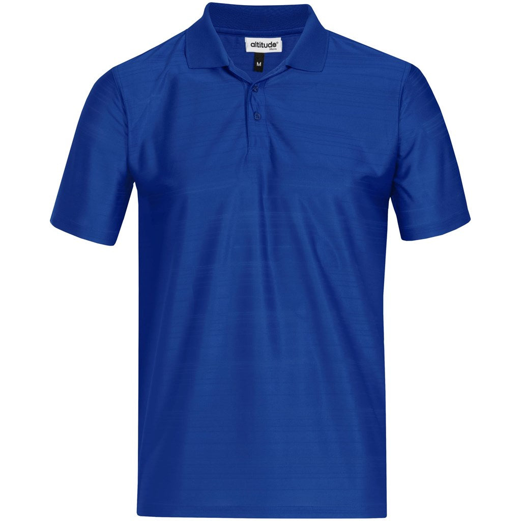 Mens Milan Golf Shirt in Royal Blue — Print Fast Express