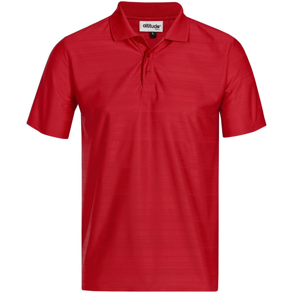 Mens Milan Golf Shirt in Red — Print Fast Express