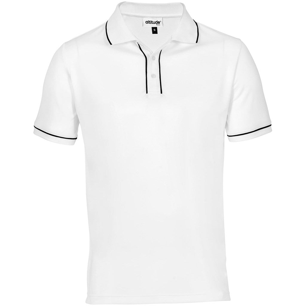 Mens Osaka Golf Shirt in White — Print Fast Express