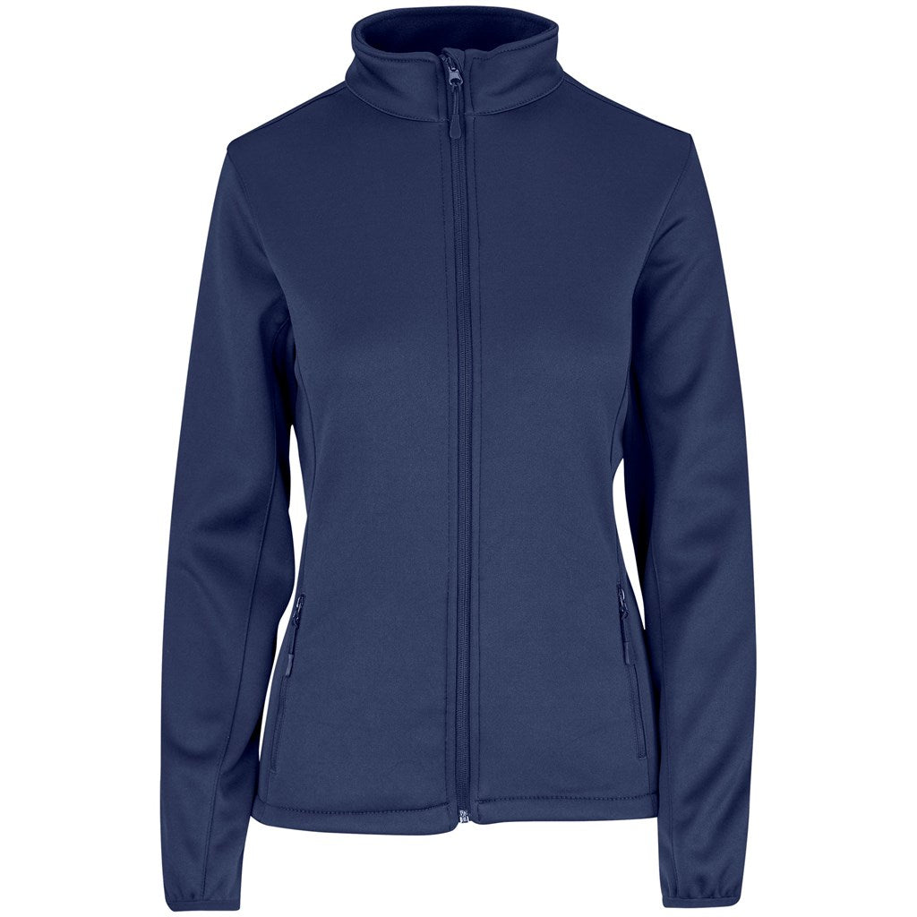 Ladies Palermo Softshell Jacket in Navy — Print Fast Express