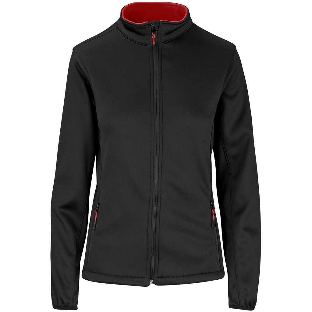 Ladies Palermo Softshell Jacket in Red — Print Fast Express