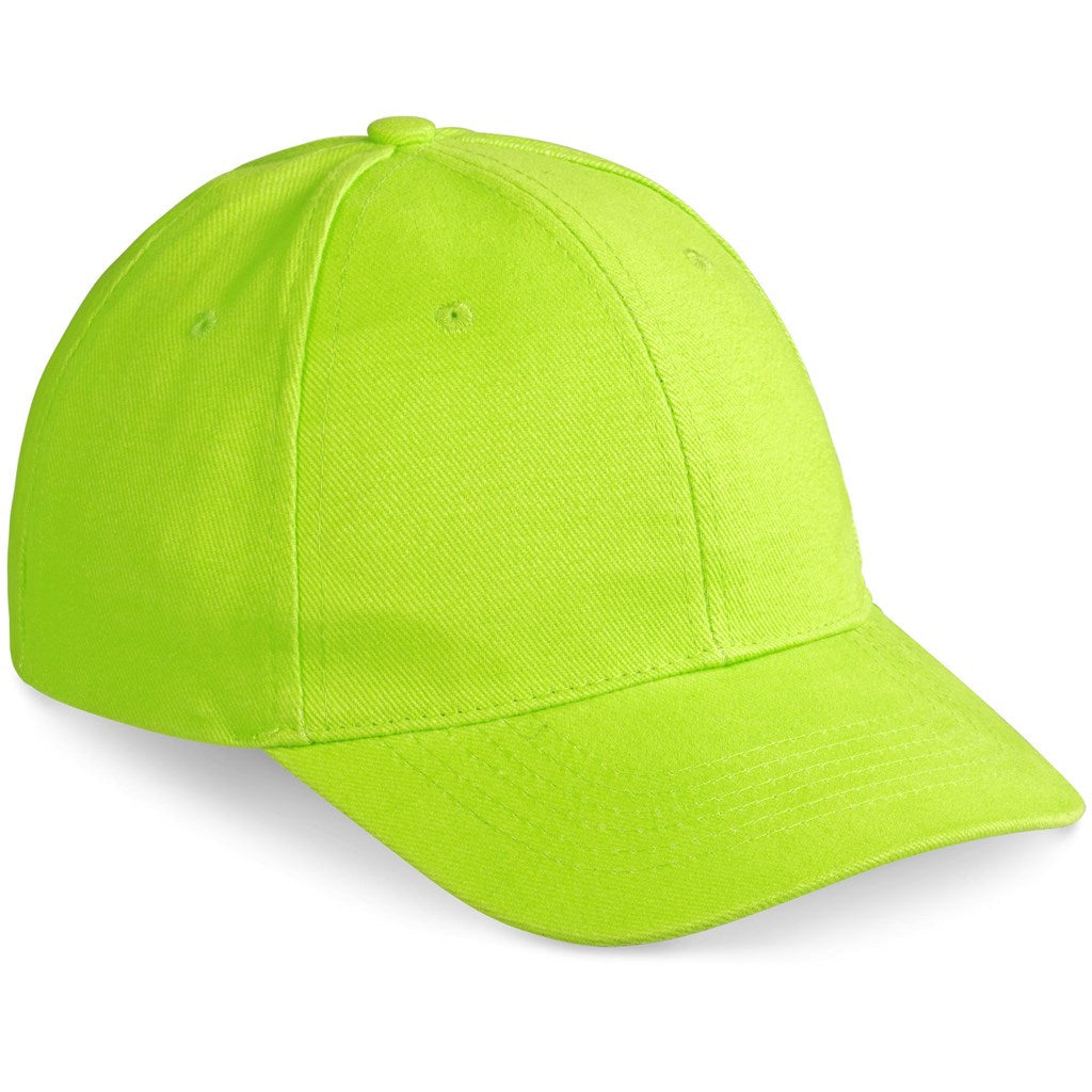 Pro Basic Cap - 6 Panel in Lime — Print Fast Express