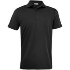 Mens Pro Golf Shirt in Black — Print Fast Express