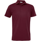 Mens Pro Golf Shirt in Dark Red — Print Fast Express