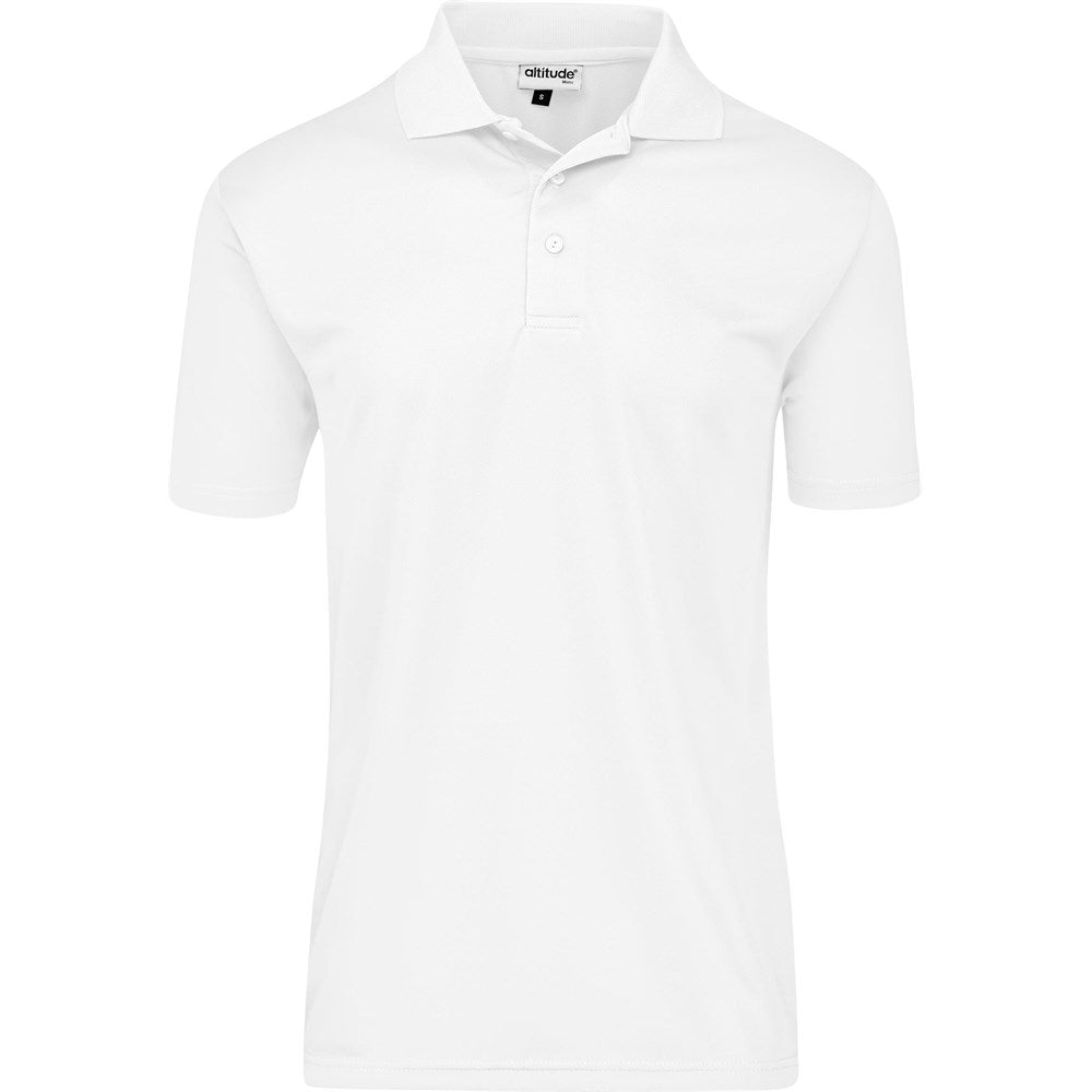 Mens Pro Golf Shirt in White — Print Fast Express