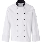 Unisex Long Sleeve Toulon Chef Jacket in White — Print Fast Express