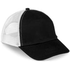 Trucker Cap - 5 Panel in Black White — Print Fast Express