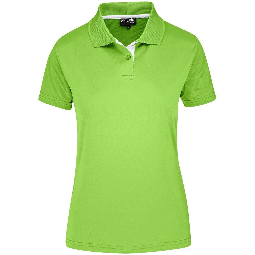 Ladies Tournament Golf Shirt in Lime — Print Fast Express