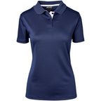 Ladies Tournament Golf Shirt in Navy — Print Fast Express