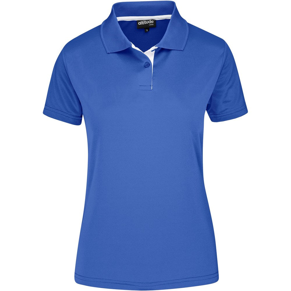 Ladies Tournament Golf Shirt in Royal Blue — Print Fast Express