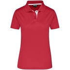 Ladies Tournament Golf Shirt in Red — Print Fast Express