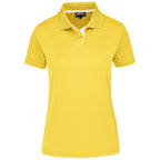Ladies Tournament Golf Shirt in Yellow — Print Fast Express