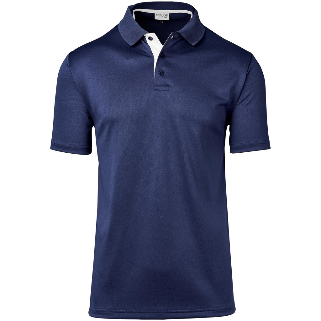 Mens Tournament Golf Shirt in Navy — Print Fast Express