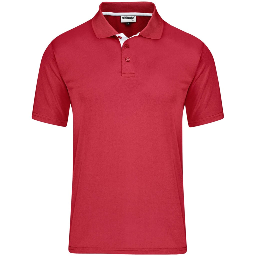 Mens Tournament Golf Shirt in Red — Print Fast Express