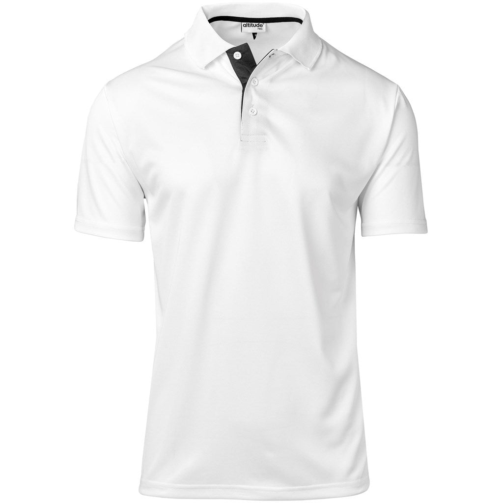 Mens Tournament Golf Shirt in White — Print Fast Express