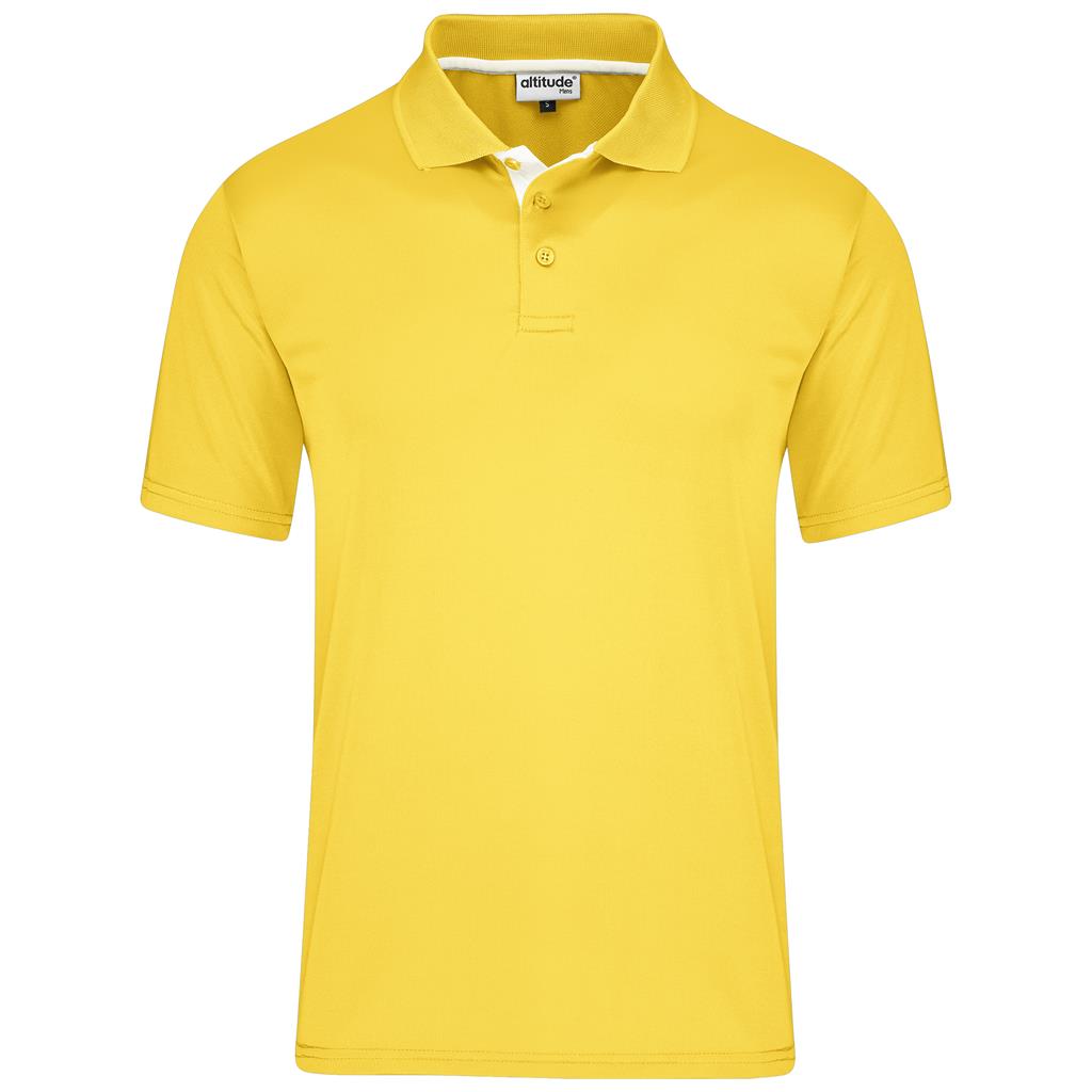 Mens Tournament Golf Shirt in Yellow — Print Fast Express