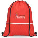 Altitude Brighton Non-Woven Drawstring Bag in Red — Print Fast Express