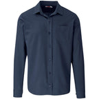Mens Long Sleeve Kensington Shirt in Navy — Print Fast Express