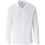 Mens Long Sleeve Kensington Shirt in White — Print Fast Express
