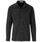 Mens Long Sleeve Wildstone Shirt in Black — Print Fast Express