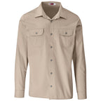 Mens Long Sleeve Wildstone Shirt in Stone — Print Fast Express