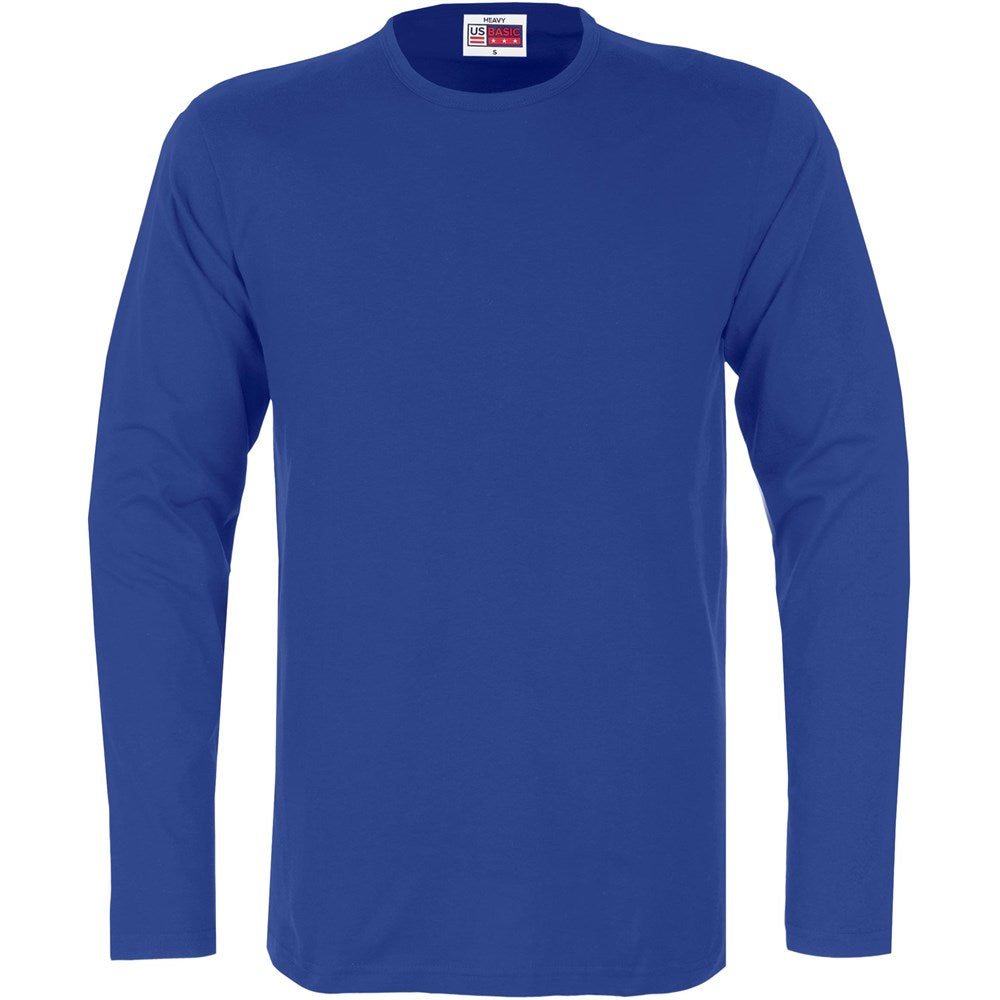 Mens Long Sleeve Portland T-Shirt in Royal Blue — Print Fast Express