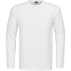 Mens Long Sleeve Portland T-Shirt in White — Print Fast Express