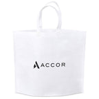 Altitude Yorkdale Non-Woven Shopper in Solid White — Print Fast Express
