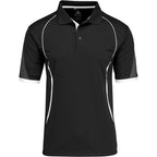 Mens Razor Golf Shirt in Black — Print Fast Express