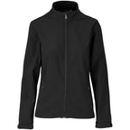 Ladies Pinnacle Softshell Jacket in Black — Print Fast Express