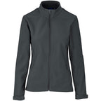 Ladies Pinnacle Softshell Jacket in Grey — Print Fast Express