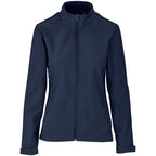 Ladies Pinnacle Softshell Jacket in Navy — Print Fast Express