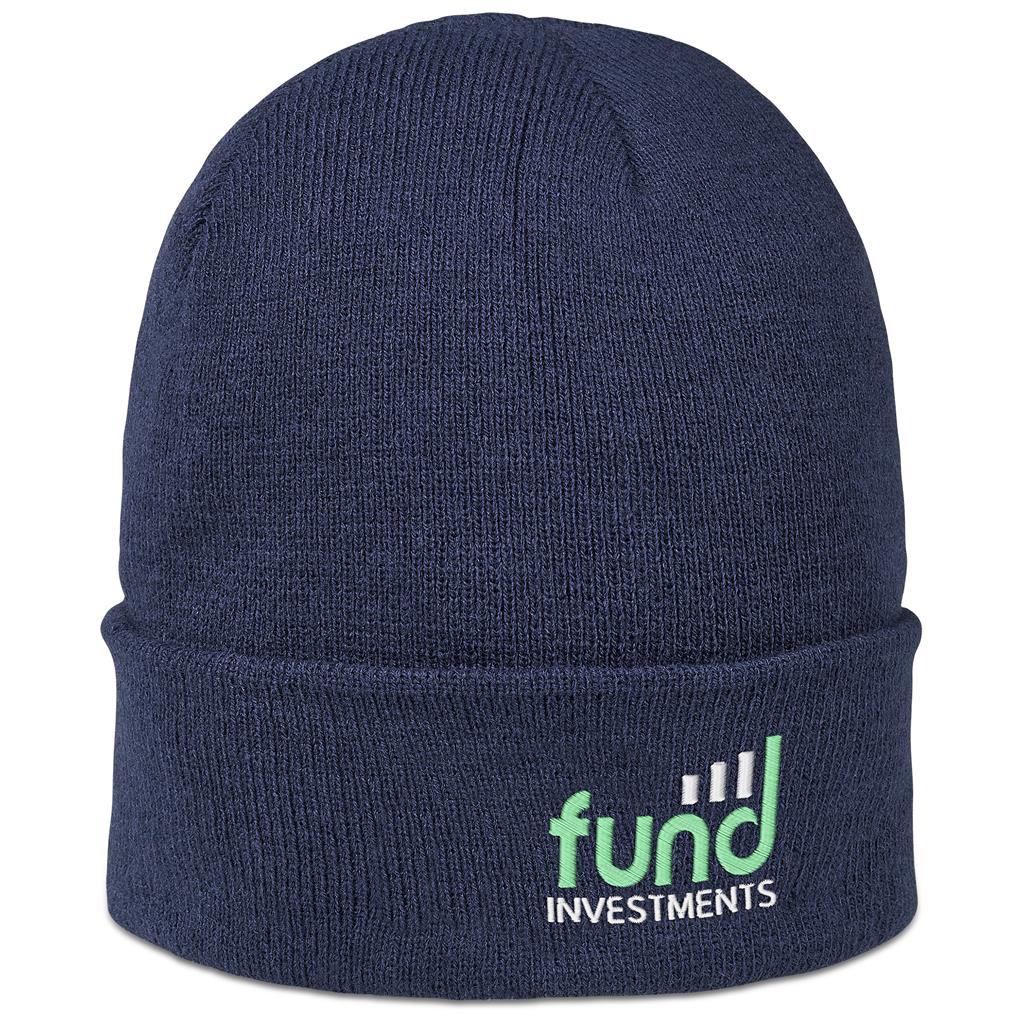 Colorado Acrylic Beanie in Navy — Print Fast Express
