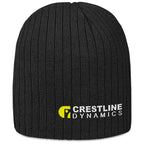 Nebraska Acrylic Beanie in Black — Print Fast Express