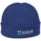 Alaska Brushed Fleece Beanie in Blue — Print Fast Express
