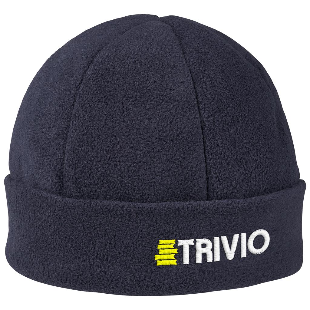 Alaska Brushed Fleece Beanie in Navy — Print Fast Express