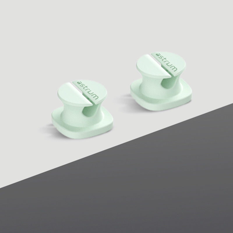 CO060 Mini Cable Organizer Clips – 4 Piece Set for Cable Management- Green