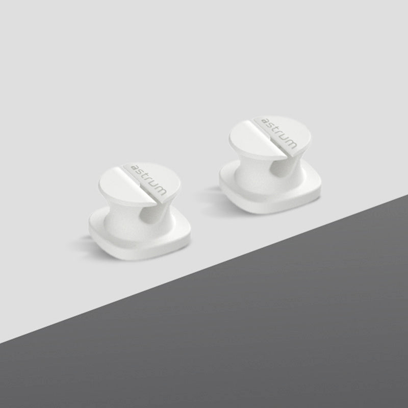 CO060 Mini Cable Organizer Clips – 4 Piece Set for Cable Management - White