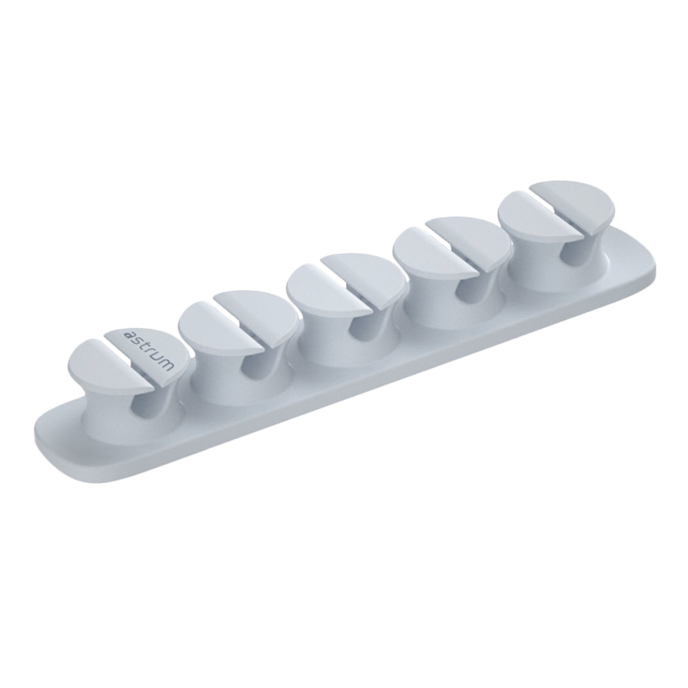 CO110 Cable Organizer Clips - 5 Bays, 4 Storage Compartments - Blue