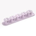CO110 Cable Organizer Clips - 5 Bays, 4 Storage Compartments - Purple
