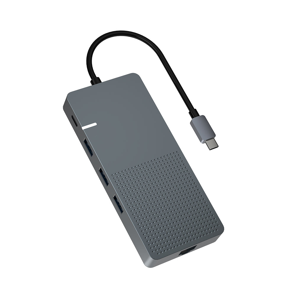 9 in 1 USB-C HDMI VGA RJ45 TF PD - DA090