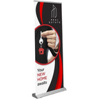 Ovation Layflat Pull Up Banner custom branded with your logo by Print Fast Express