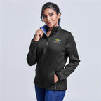 Ladies Palermo Softshell Jacket custom branded with your logo by Print Fast Express