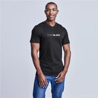 Mens Super Club 165 V-Neck T-Shirt custom branded with your logo by Print Fast Express