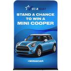Double Sided Fabric Tube System 1.5m custom branded with your logo by Print Fast Express