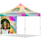 Coated Steel Sublimated Gazebo 3m x 3m - 1 Full-Wall Skin custom branded with your logo by Print Fast Express
