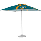 Fade Resistant Parasol Single Hexagonal Pole 2m x 2m custom branded with your logo by Print Fast Express