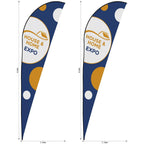 Legend 4m Sublimated Sharkfin Flying Banner Skin - Set Of 2 (Excludes Hardware) - Print Fast Express